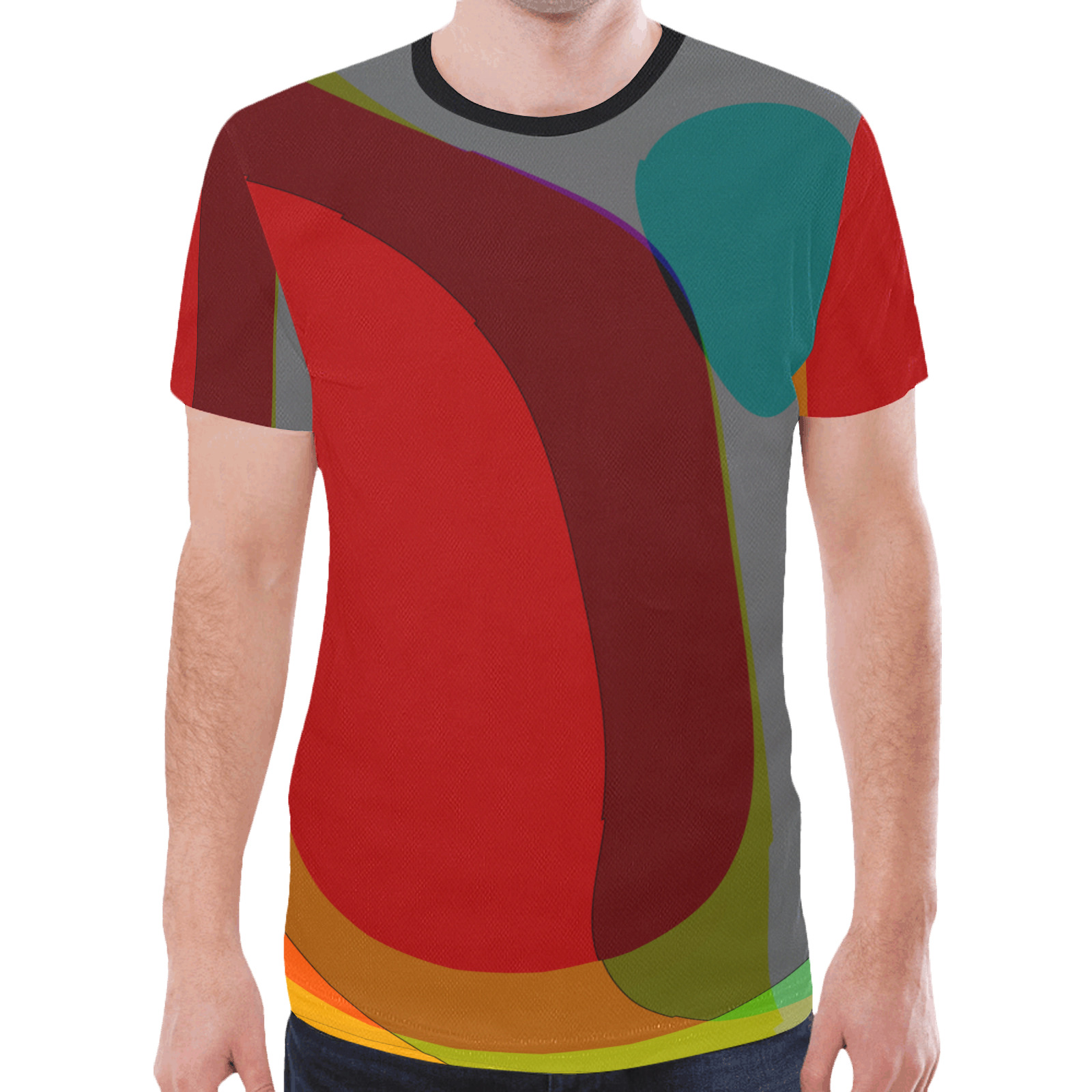 Colorful Abstract 118 New All Over Print T-shirt for Men (Model T45)