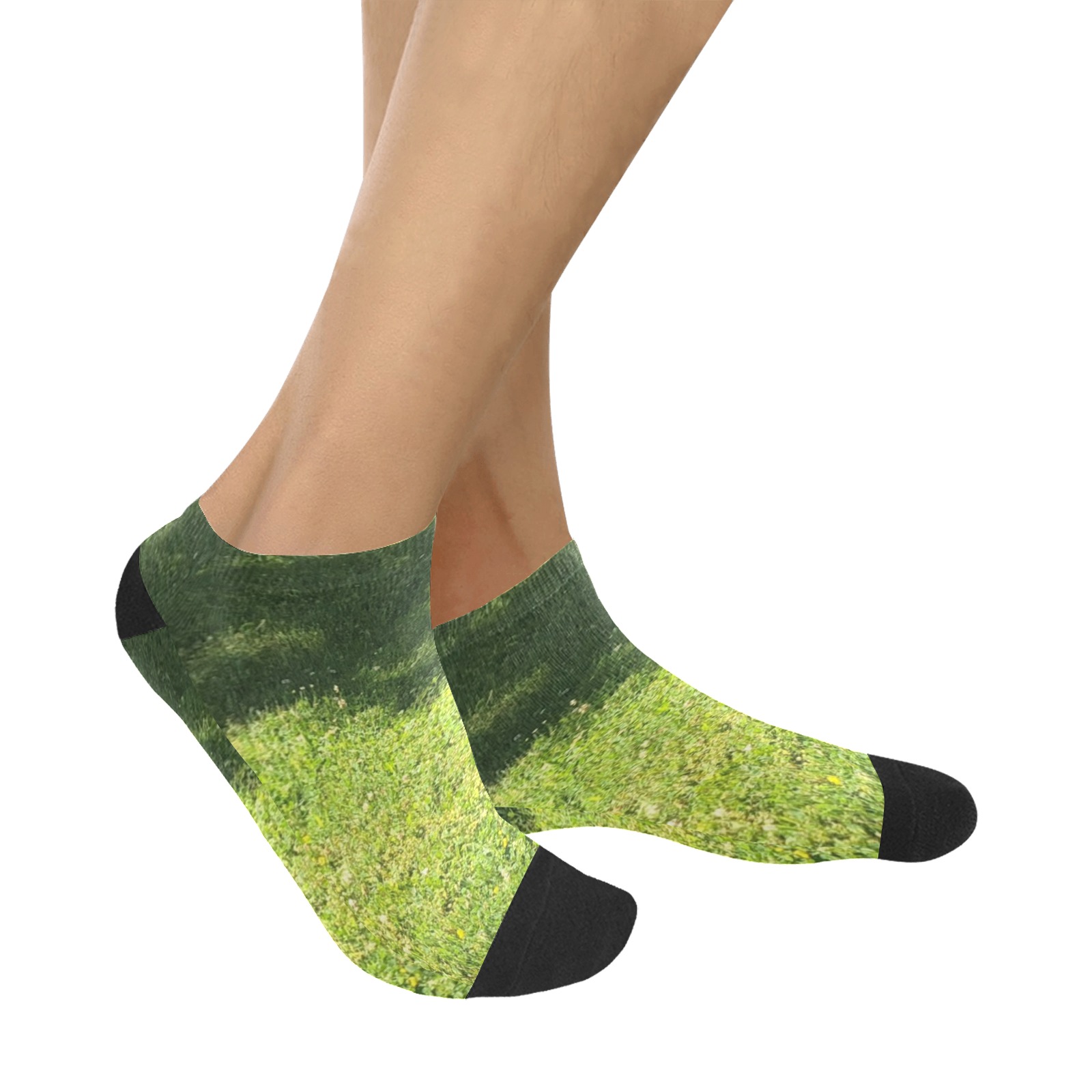 Fresh Grreeen Grass Collection Men's Ankle Socks