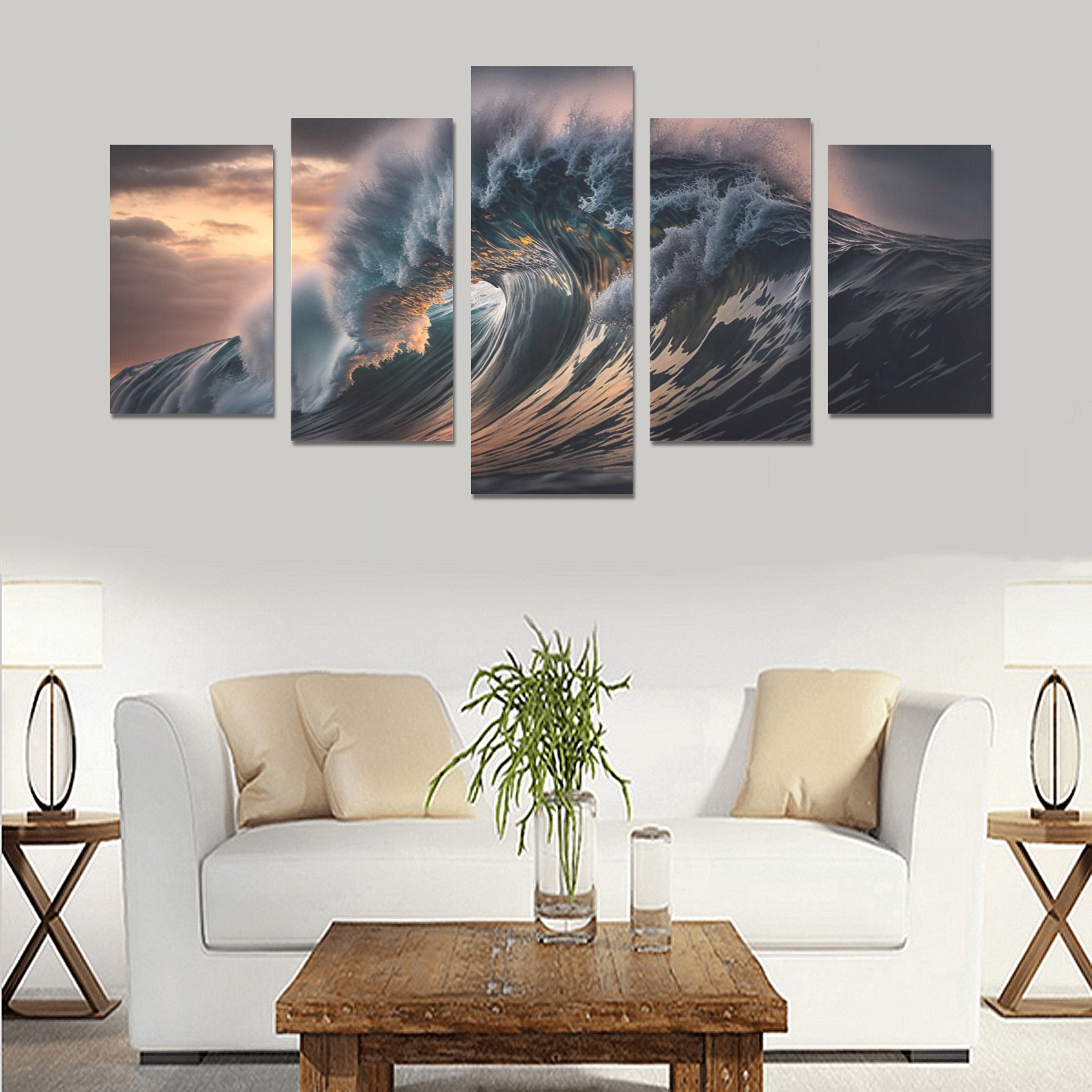 Wave 2 Canvas Print Sets C (No Frame)