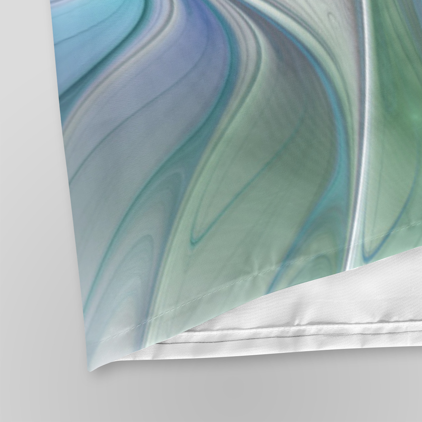 Abstract Blue Green Butterfly Fantasy Fractal Art Shower Curtain 36"x72"