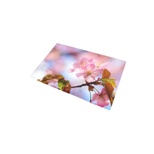 Beauty, love, wisdom of sakura cherry flowers. Bath Rug 20''x 32''