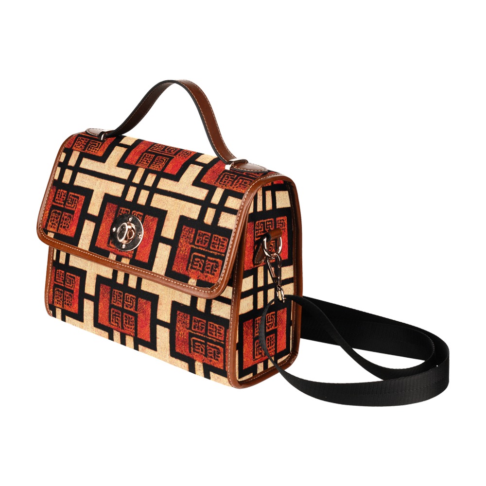 Chinese pattern Waterproof Canvas Bag/All Over Print (Model 1641)