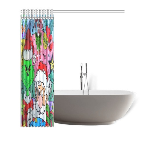 Time for Christmas by Nico Bielow Shower Curtain 72"x72"