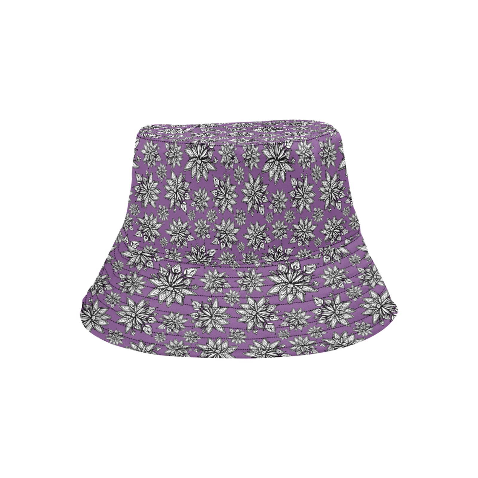 Creekside Floret - violet Unisex Summer Bucket Hat