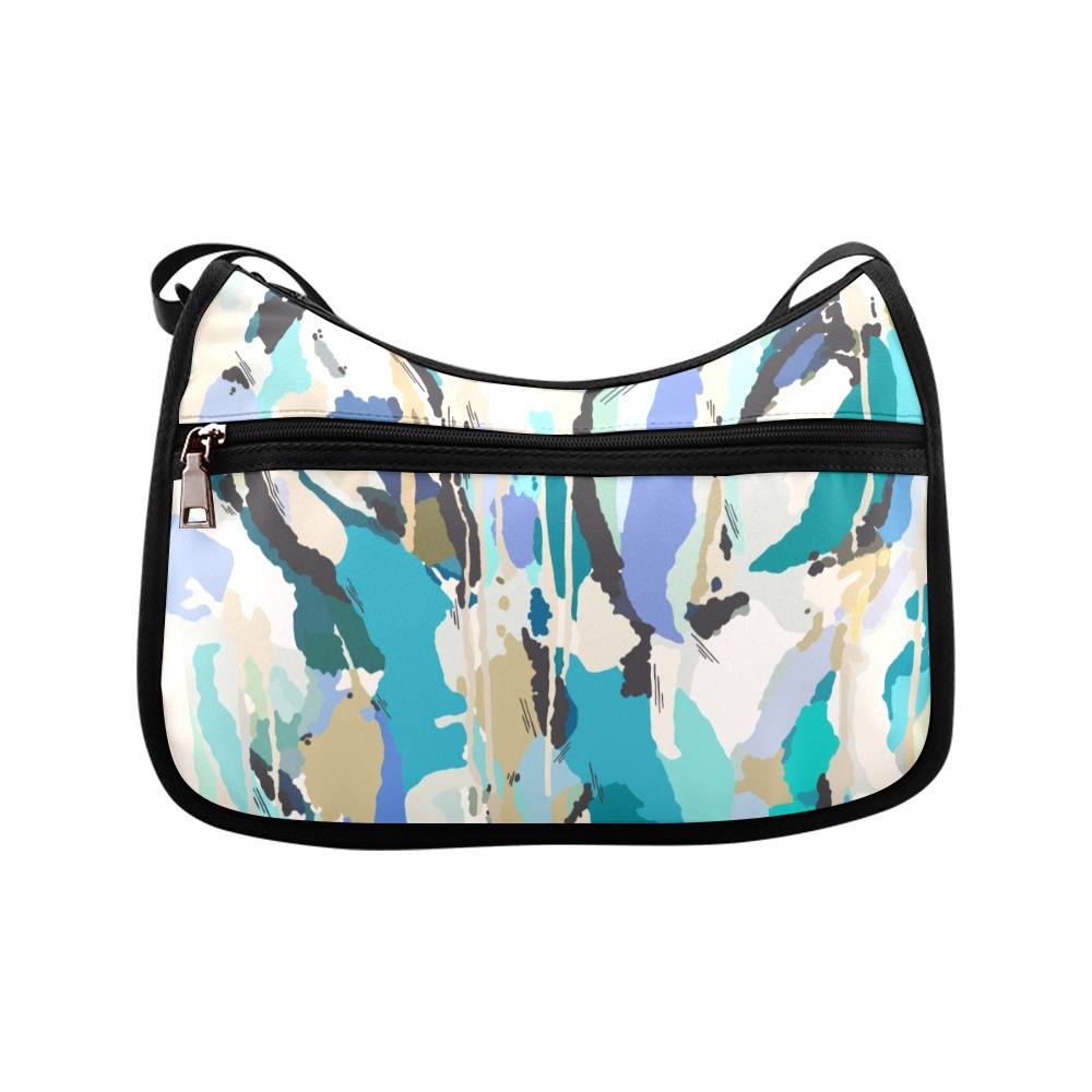 Modern abstract paint shapes-963 Crossbody Bags (Model 1616)