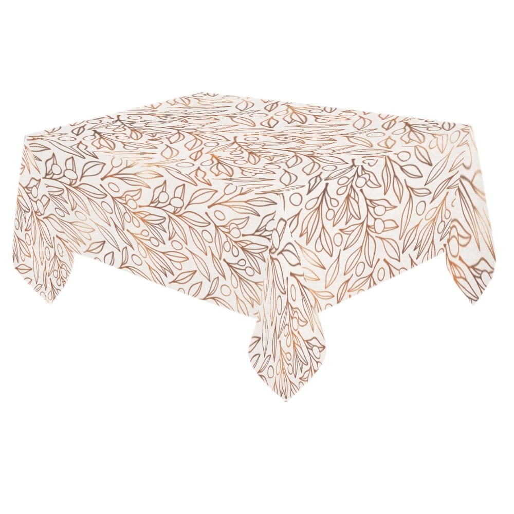 Cooper floral 01 Cotton Linen Tablecloth 60"x 84"
