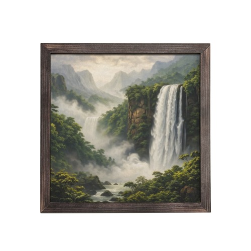 Majestic Tropical Waterfall Scenery