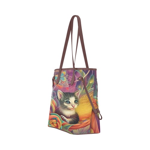 Cute Kittens 1 Clover Canvas Tote Bag (Model 1661)