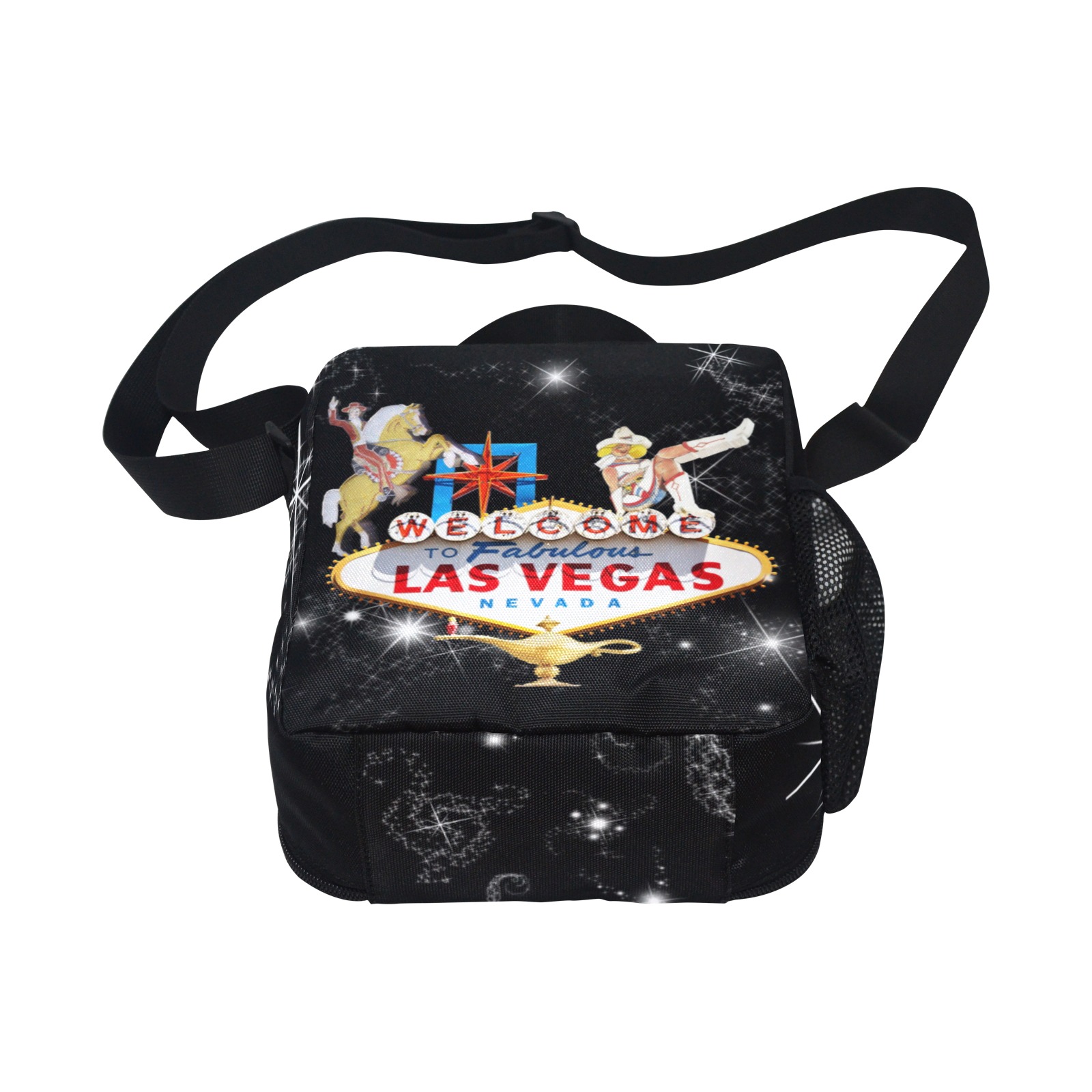 Las Vegas Welcome Sign All Over Print Crossbody Lunch Bag for Kids (Model 1722)