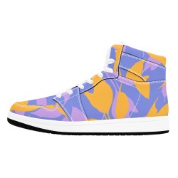 Botanical_leaves_simple_P03 Men's High Top Sneakers (Model 20042)