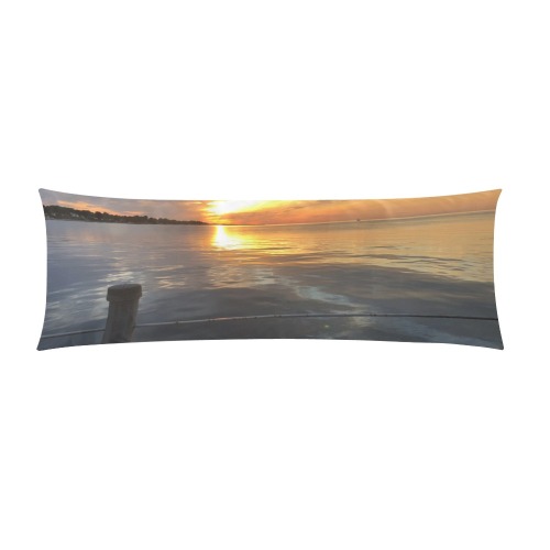 Pier Sunset Collection Custom Zippered Pillow Case 21"x60"(Two Sides)