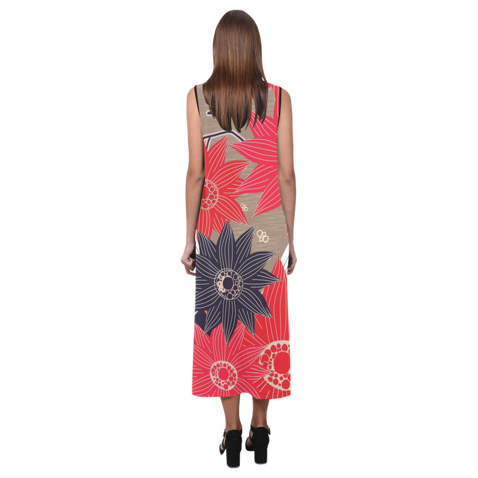 vestido largo tokio Phaedra Sleeveless Open Fork Long Dress (Model D08)