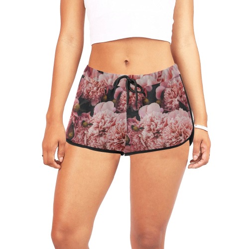 women's floral shorts with lace Women's All Over Print Relaxed Shorts (Model L19)