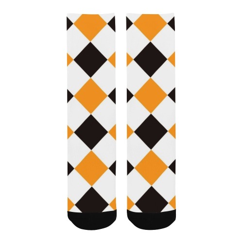 Halloween Argyle Men's Custom Socks