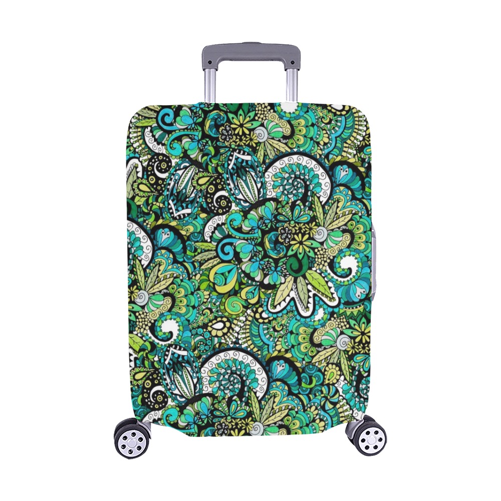 Tropical Illusion Luggage Cover/Medium 22"-25"