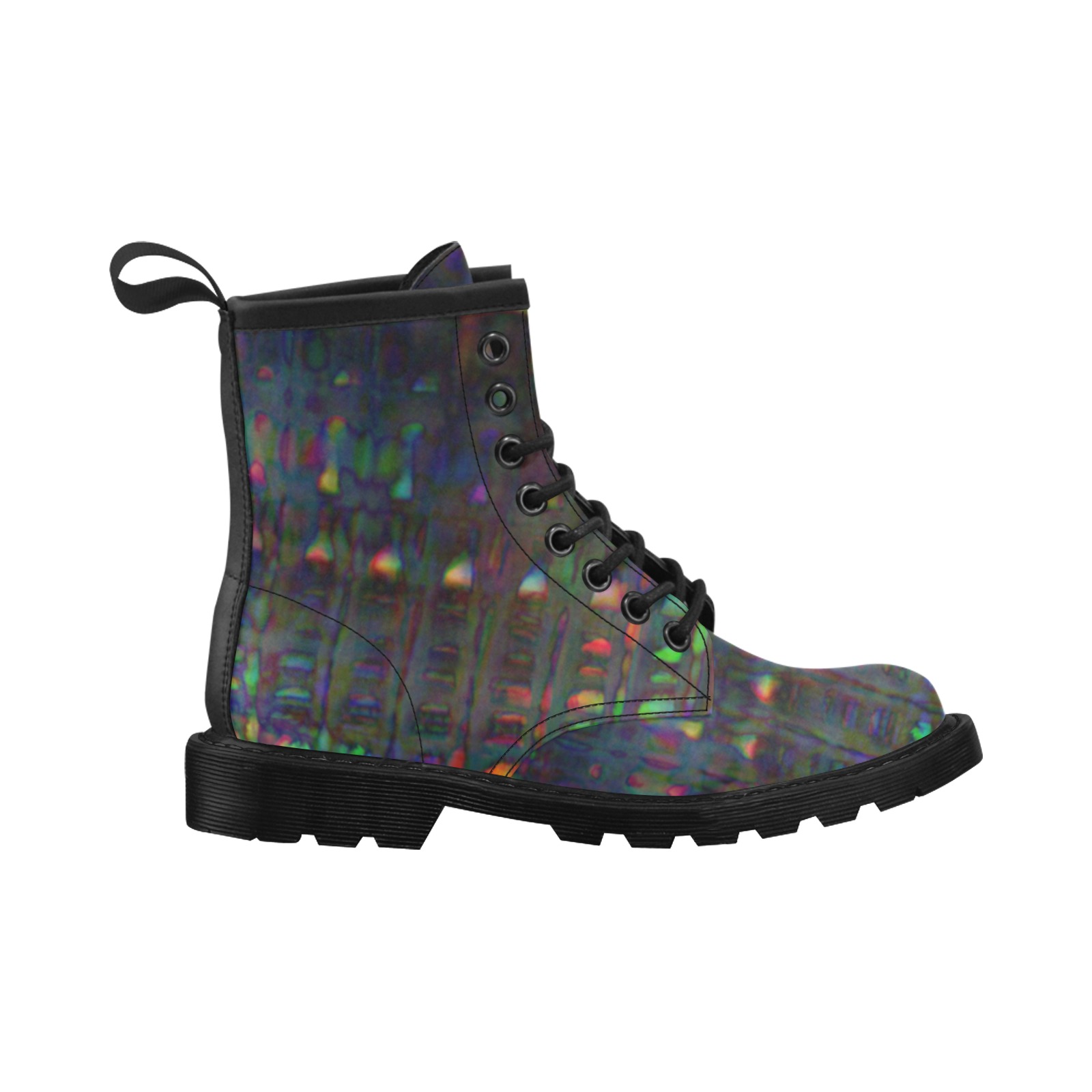 Rainbow Library Women's PU Leather Martin Boots (Model 402H)