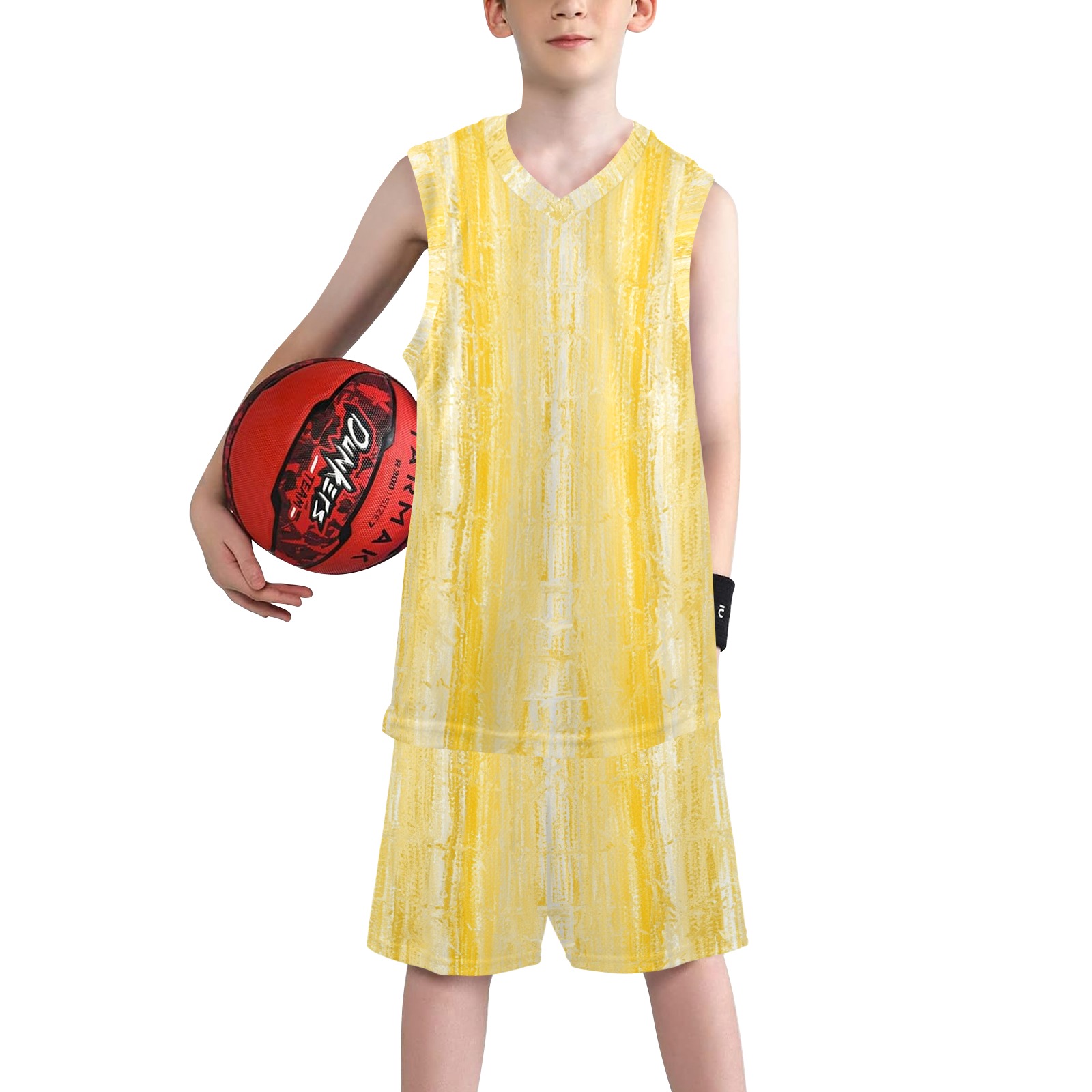 confetti 9 Boys' V-Neck Basketball Uniform