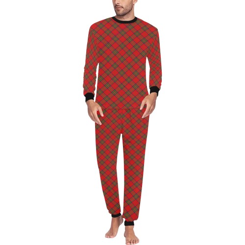Holiday Plaid Christmas Men's All Over Print Pajama Set