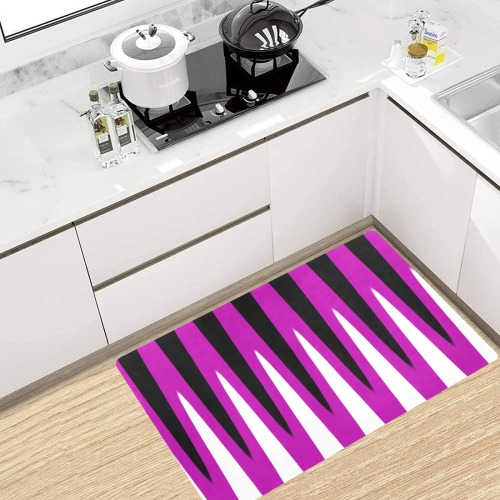 Wave Design Pink Kitchen Mat 32"x20"