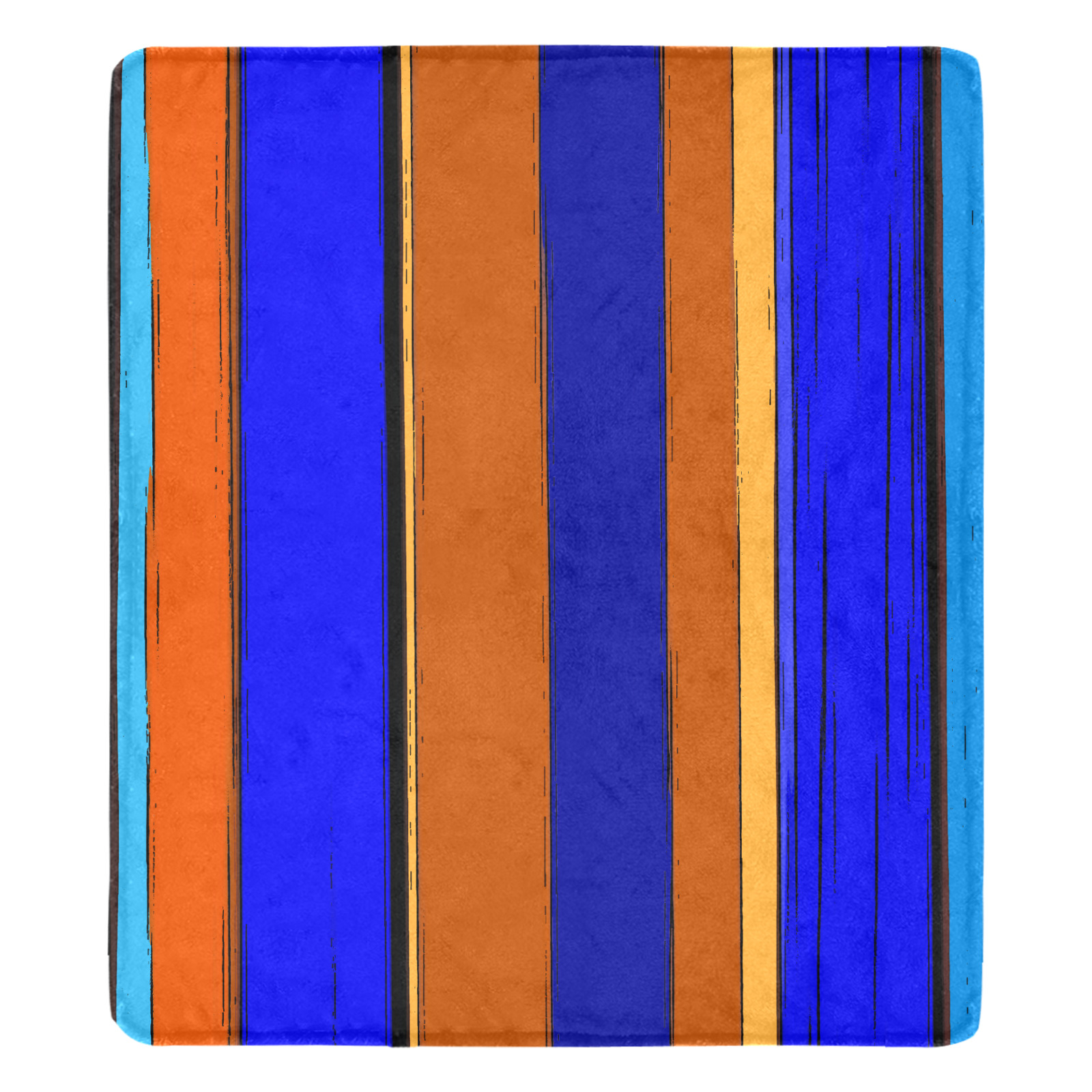 Abstract Blue And Orange 930 Ultra-Soft Micro Fleece Blanket 70''x80''