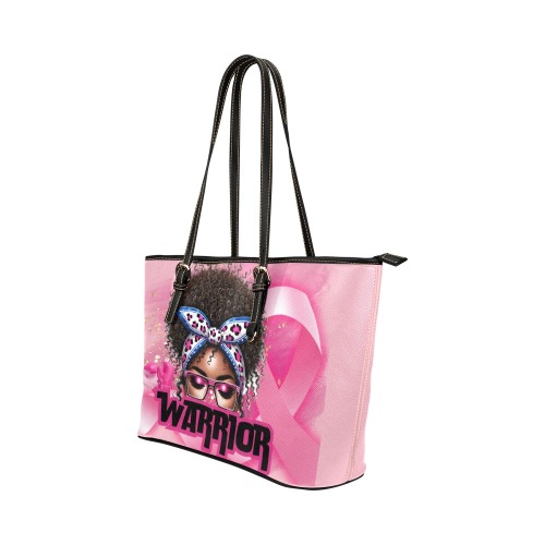 WARRIOR TOTE BAG Leather Tote Bag/Small (Model 1651)