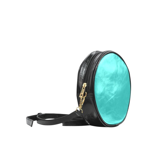 color light sea green Round Sling Bag (Model 1647)