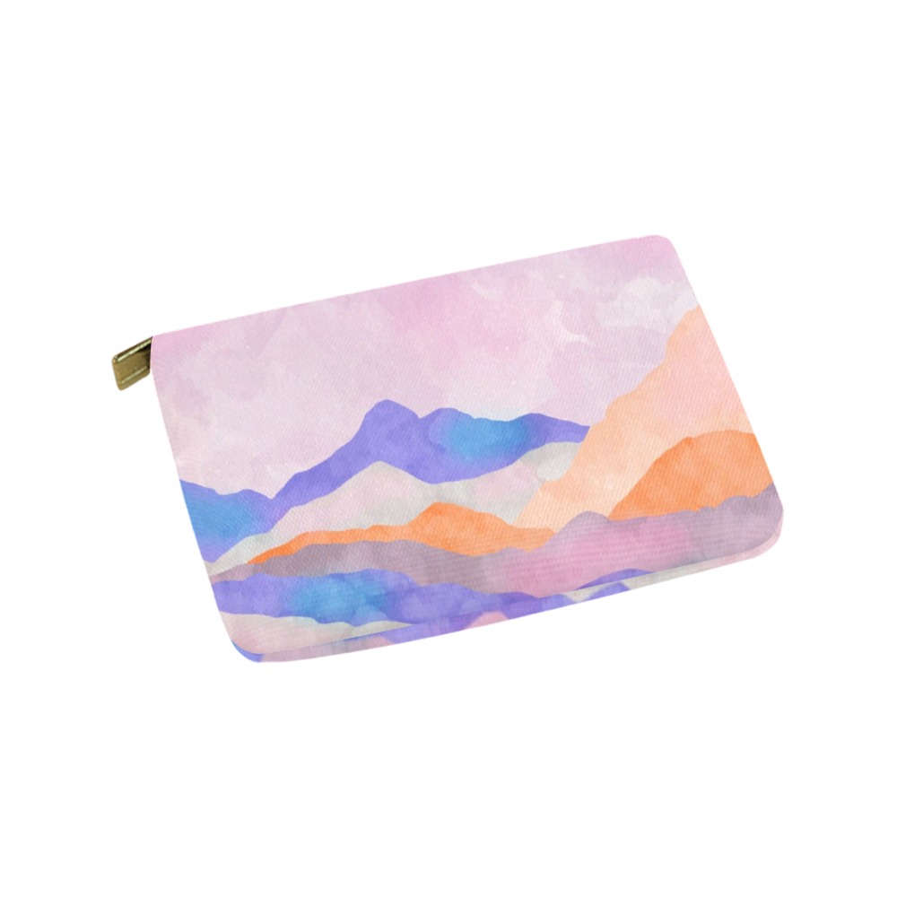 Simple colorful mountains landscape_CPM1 Carry-All Pouch 9.5''x6''