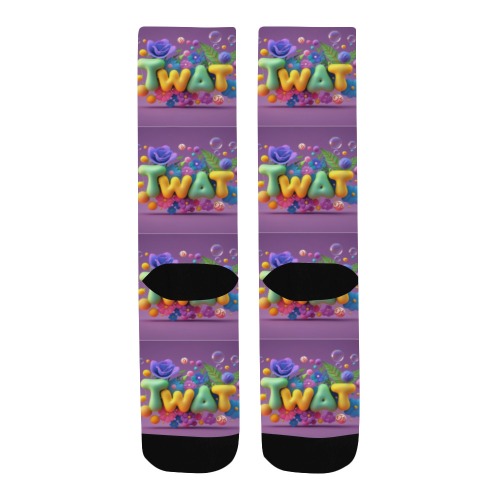 twat Men's Custom Socks