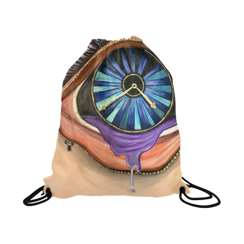 Open Your Eyes Large Drawstring Bag Model 1604 (Twin Sides)  16.5"(W) * 19.3"(H)