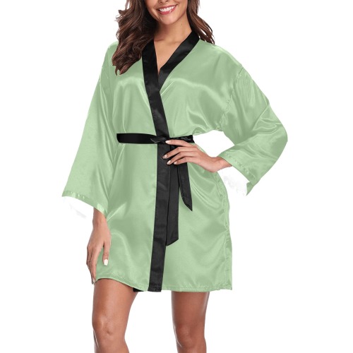 Fair Green Long Sleeve Kimono Robe