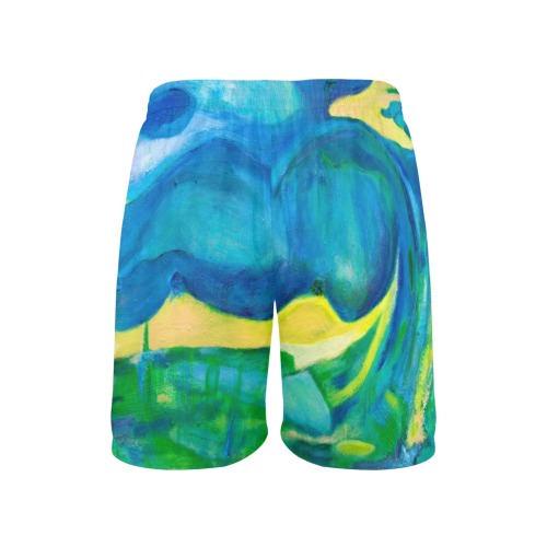 Under The Sea Collection Men's All Over Print Elastic Beach Shorts (Model L20-2)