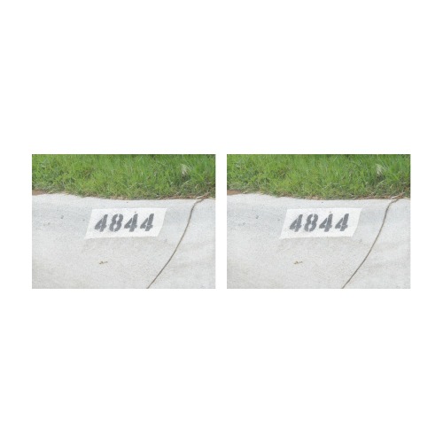 Street Number 4844 Placemat 14’’ x 19’’ (Set of 2)