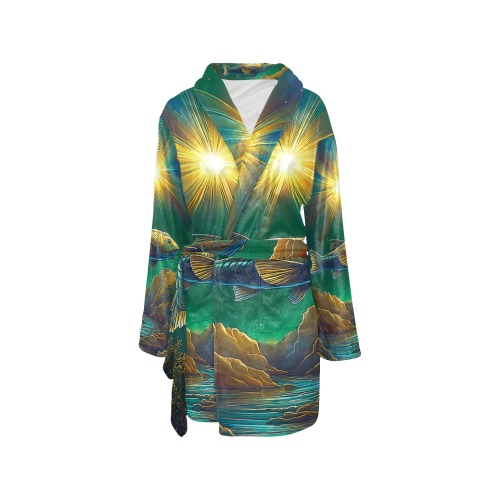 Celestial Swim Women's All Over Print Night Robe