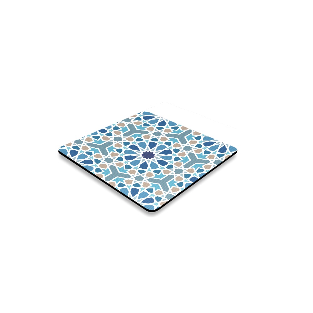 Arabic Geometric Design Pattern Square Coaster