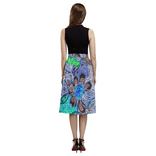 wxxsw Mnemosyne Women's Crepe Skirt (Model D16)