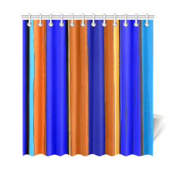 Abstract Blue And Orange 930 Shower Curtain 69"x72"