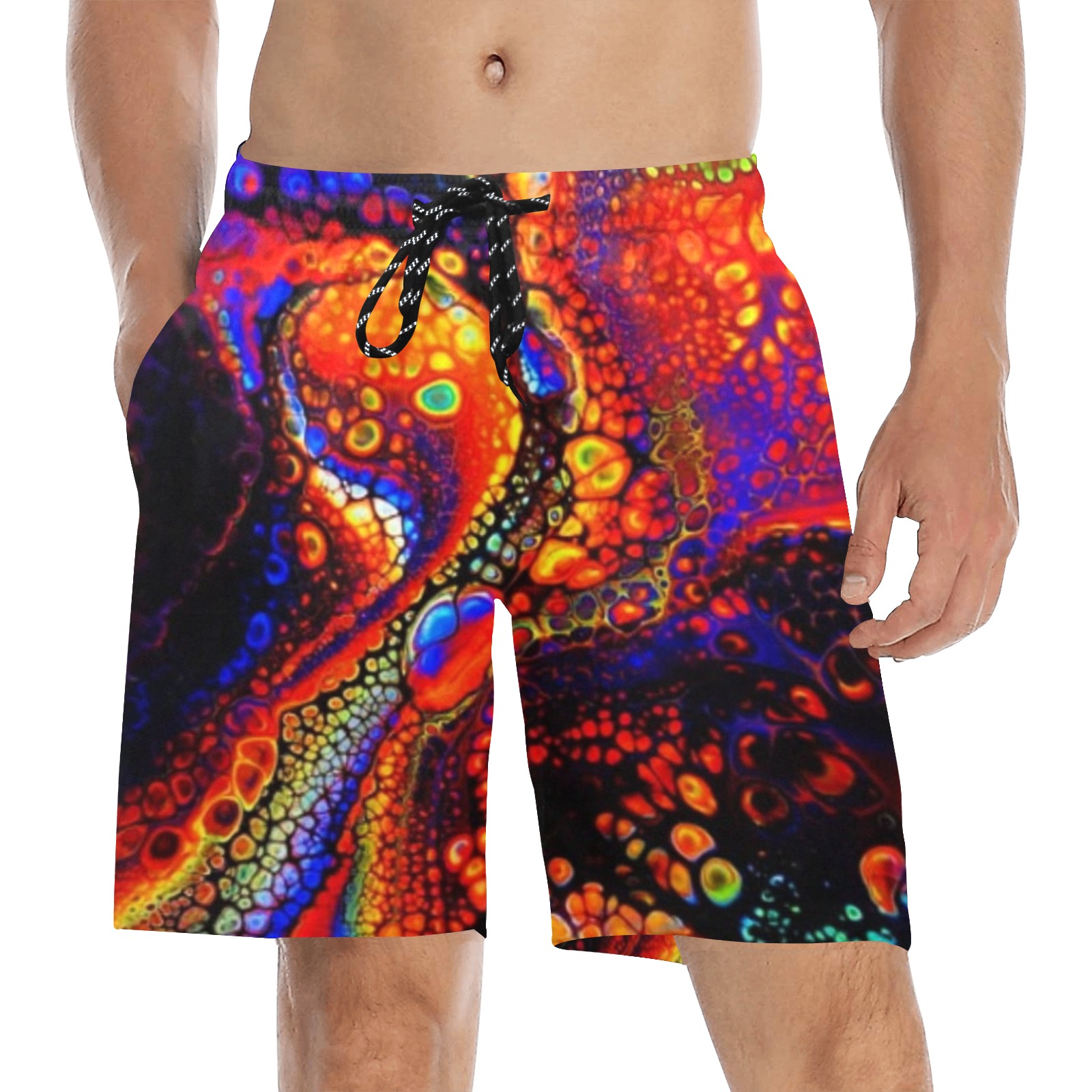 BB CDCAPE Men's Mid-Length Beach Shorts (Model L51)
