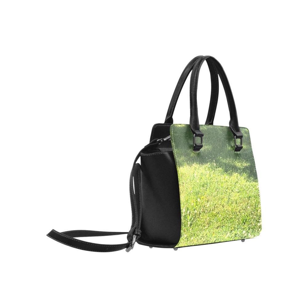Fresh Grreeen Grass Collection Classic Shoulder Handbag (Model 1653)