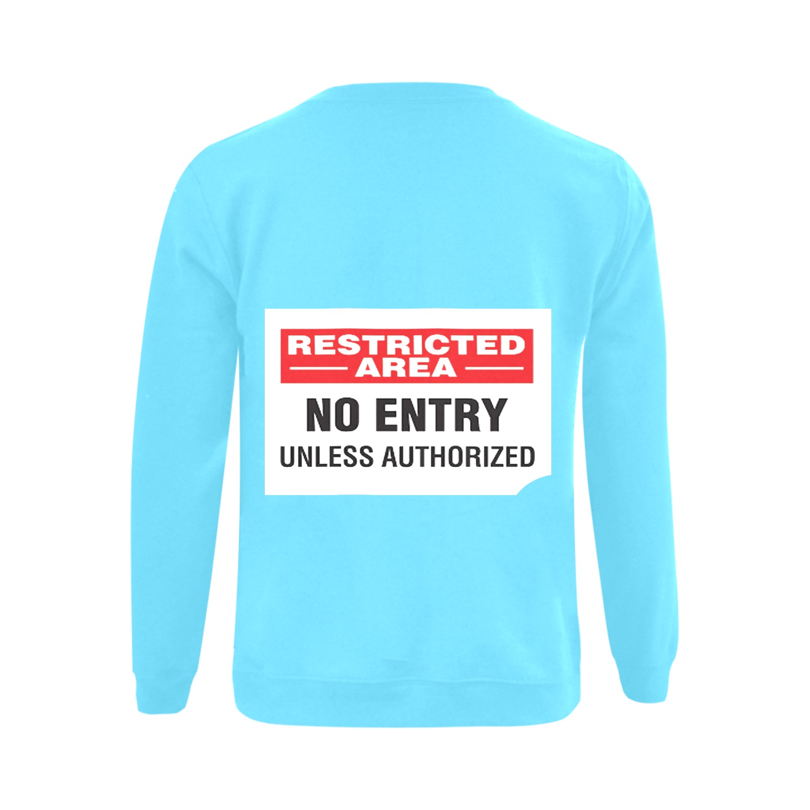 NO ENTRY Gildan Crewneck Sweatshirt(NEW) (Model H01)
