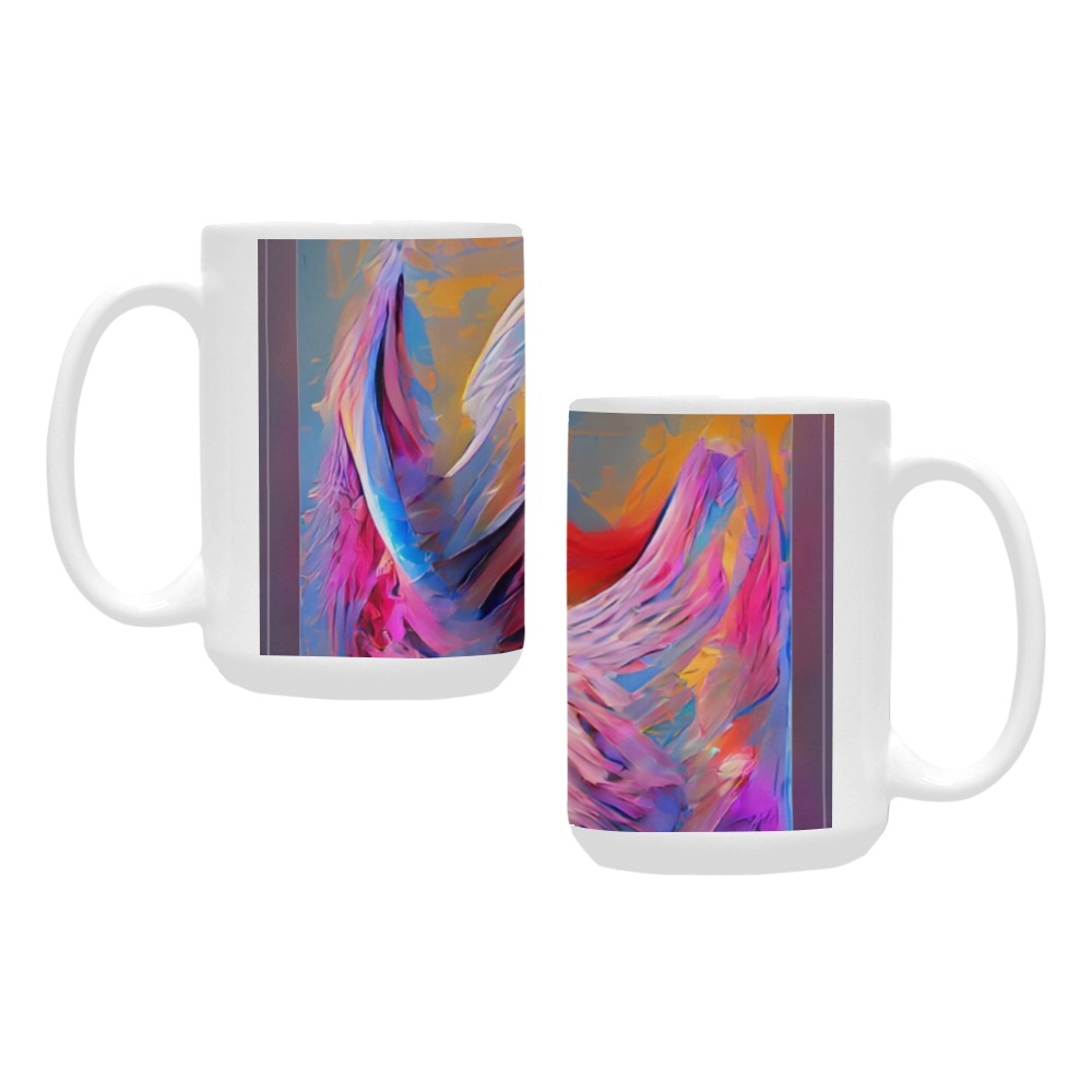 I_WISH_I_WAS_YOUR_ANGEL_TradingCard Custom Ceramic Mug (15OZ)