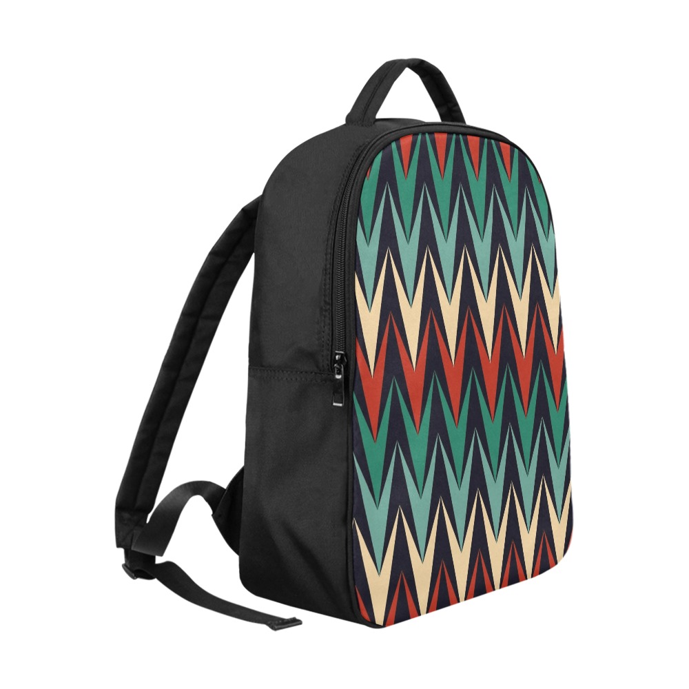 Vintage Abstract Chevron Popular Fabric Backpack (Model 1683)