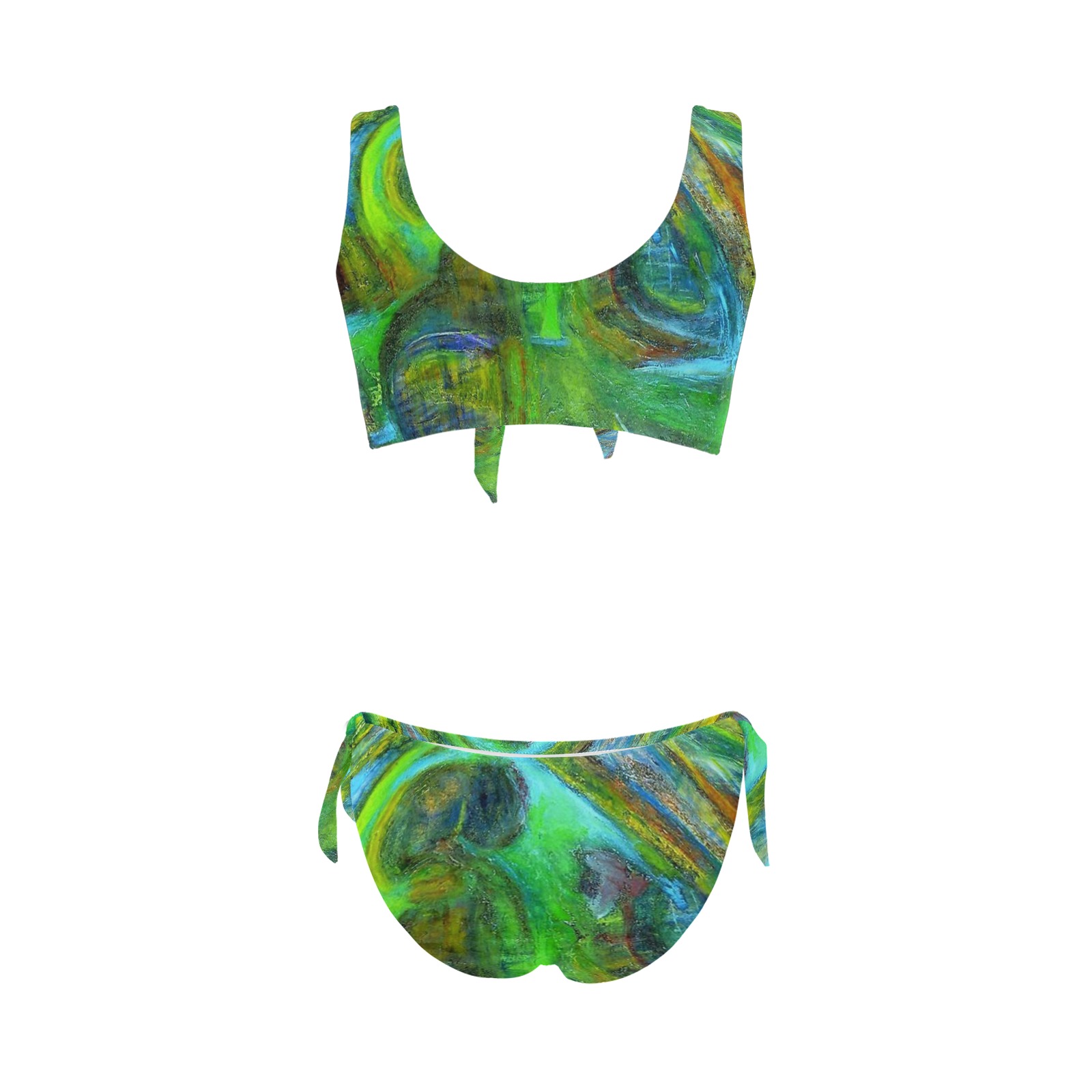 Coconut Tree Collection Bow Tie Front Bikini Swimsuit (Model S38)
