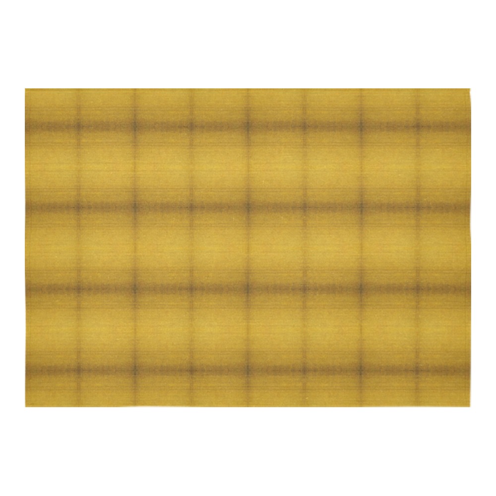 yellow squares Cotton Linen Tablecloth 60"x 84"