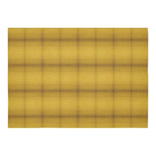 yellow squares Cotton Linen Tablecloth 60"x 84"