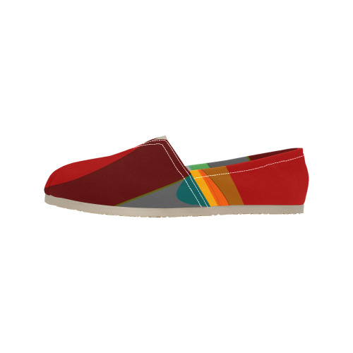Colorful Abstract 118 Men's Classic Canvas Slip-On (Model 1206)