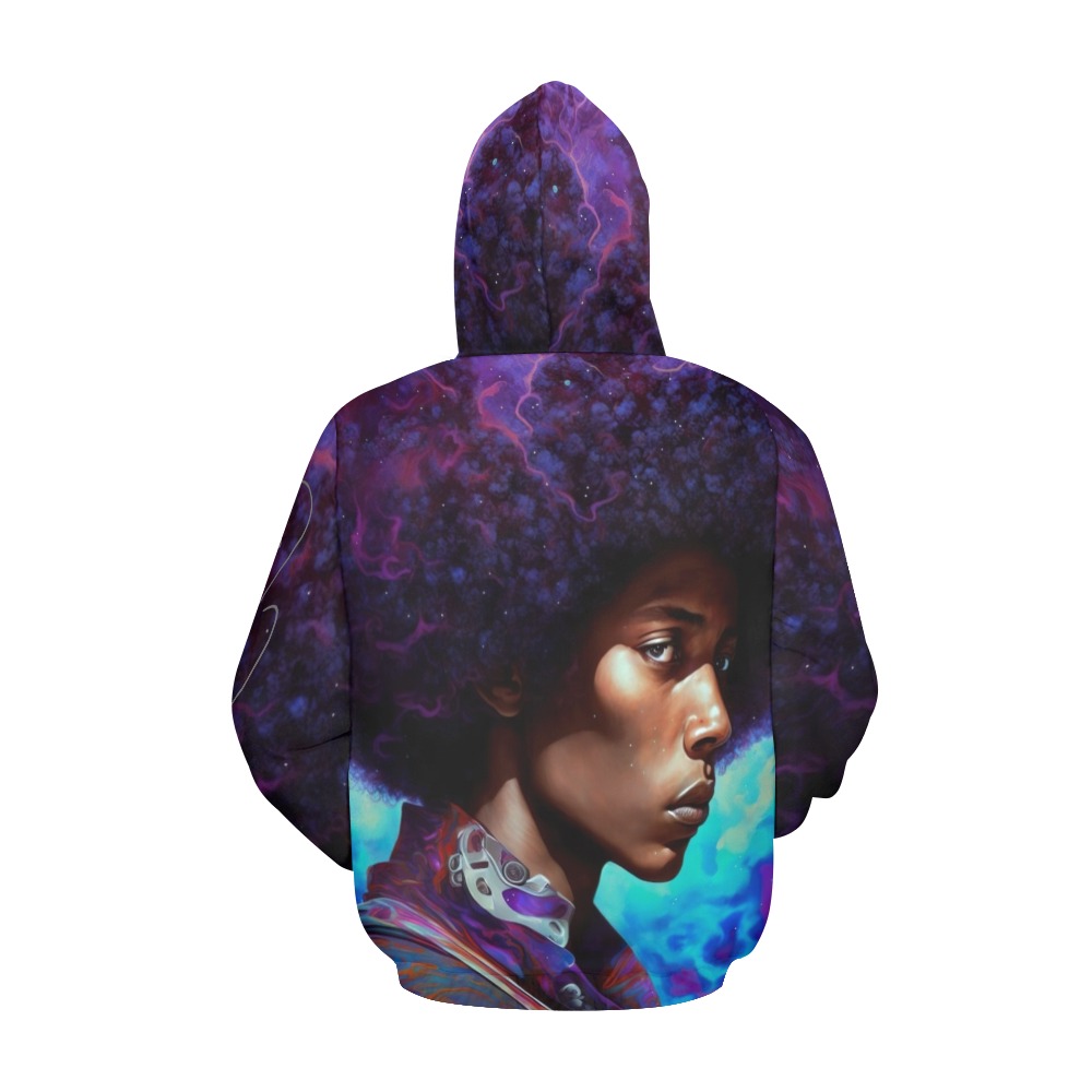 Signature_Afrospace All Over Print Hoodie for Men (USA Size) (Model H13)