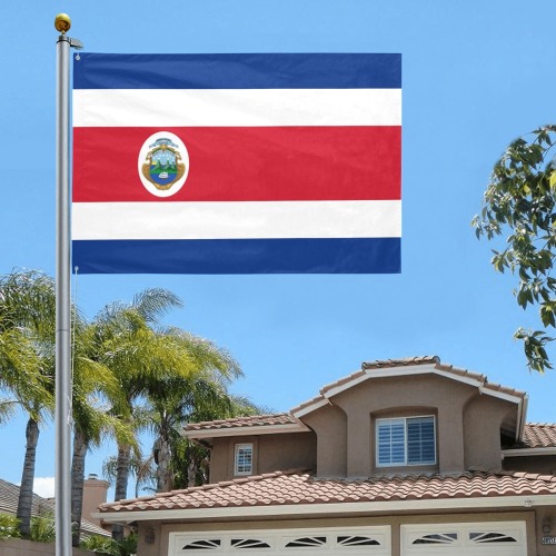 Costa Rica, State Flag Current Garden Flag 70"x47"