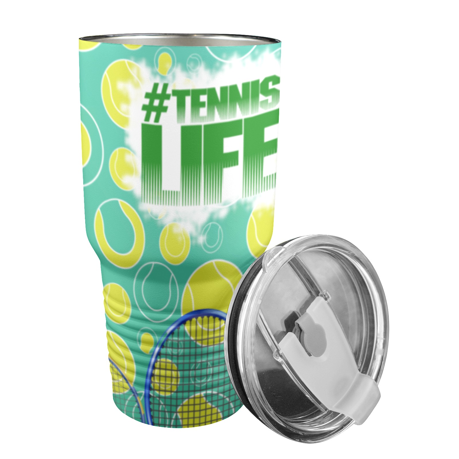 Tennislife 30oz Tumbler 30oz Insulated Stainless Steel Mobile Tumbler