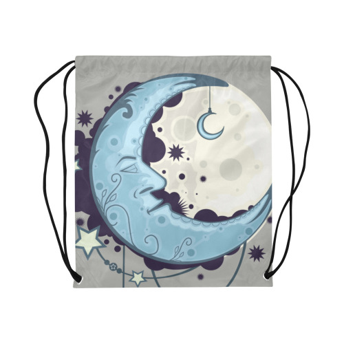 Blue Moon Large Drawstring Bag Model 1604 (Twin Sides)  16.5"(W) * 19.3"(H)