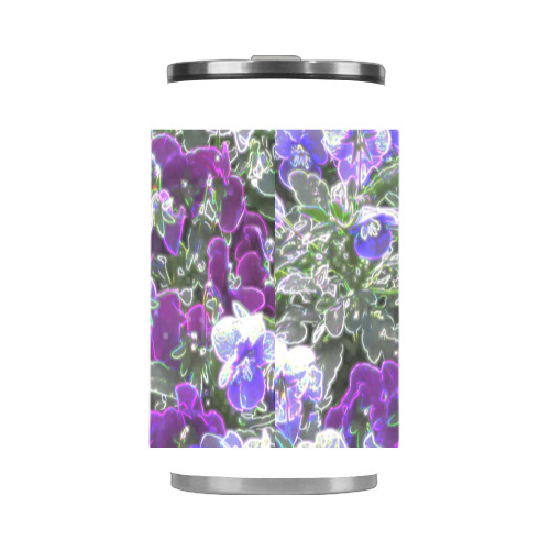 Field Of Purple Flowers 8420 Stainless Steel Vacuum Mug (10.3OZ)